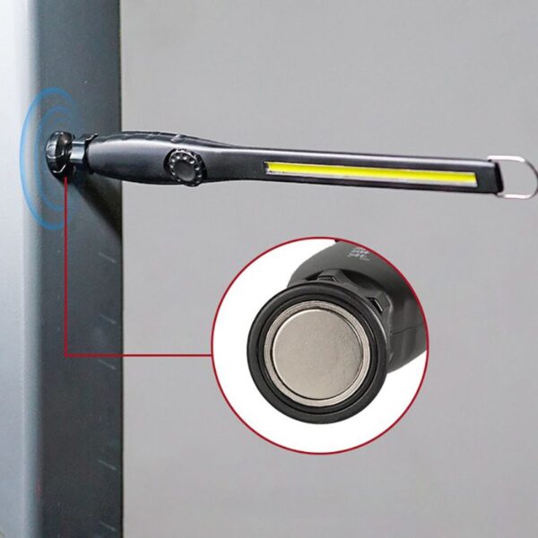 High-quality surgical inspection light with adjustable arm and LED illumination for medical procedures.