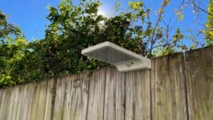 motion sensor light in garden