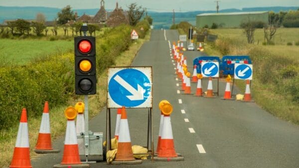 led road flares for road safety