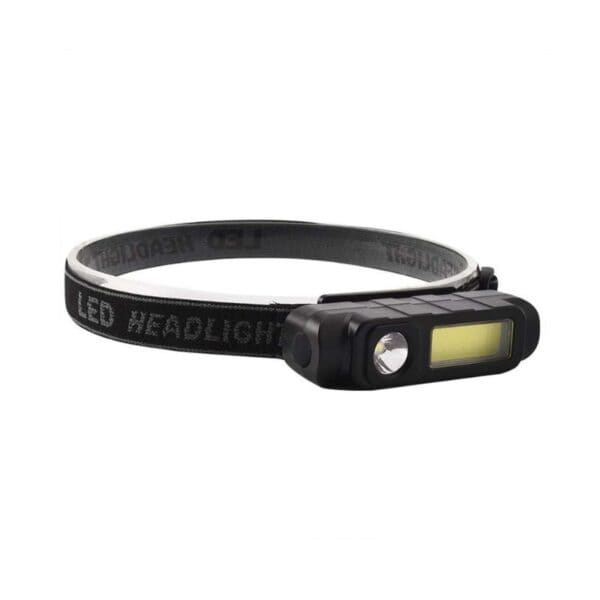Lightweight COB Headlight for Running, Camping & Hiking - Spot/Flood Beam
