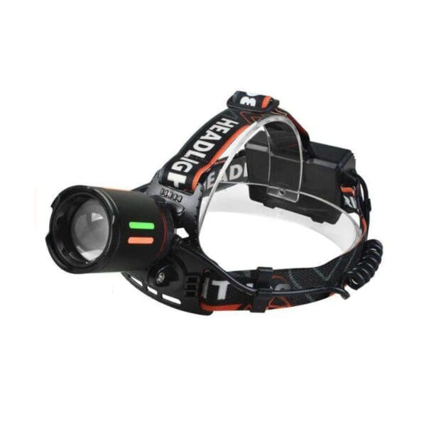High Power Head Torch - 350LM Rechargeable, Zoomable LED/COB Light