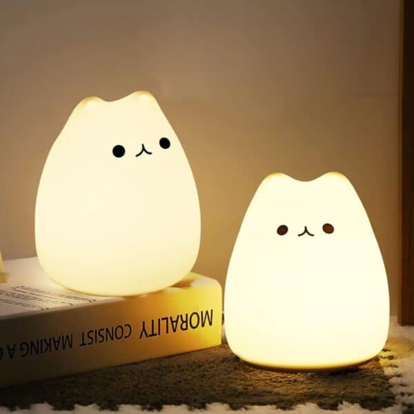 silicone cat lamp