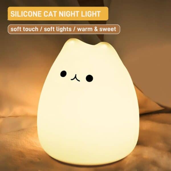 silicone cat lamp