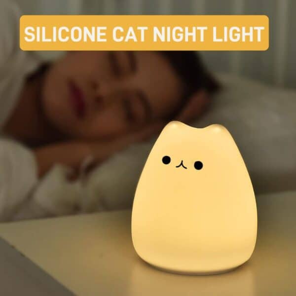 silicone cat lamp