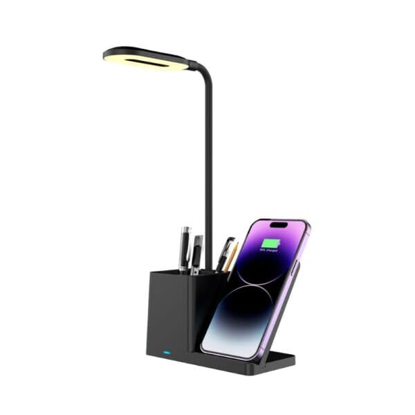 MF6670 desk lamp with wireless charger