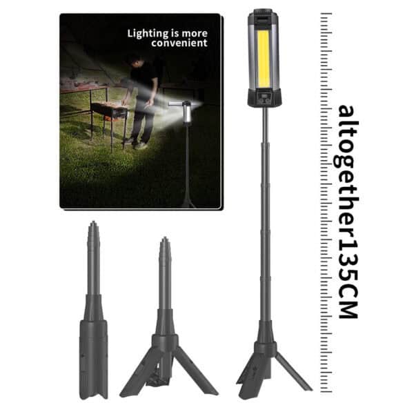 extendable magnetic flashlight