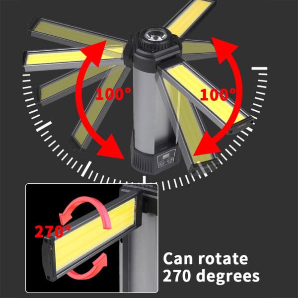 extendable magnetic flashlight