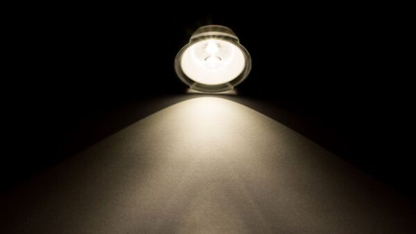 light beam from flashlight