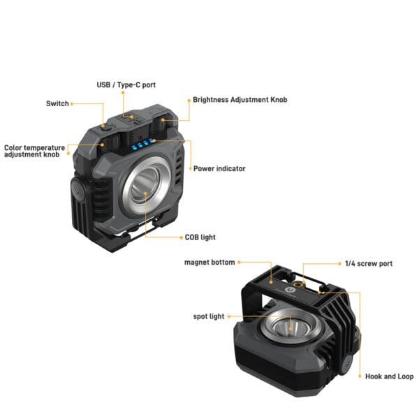 portable work light with stand