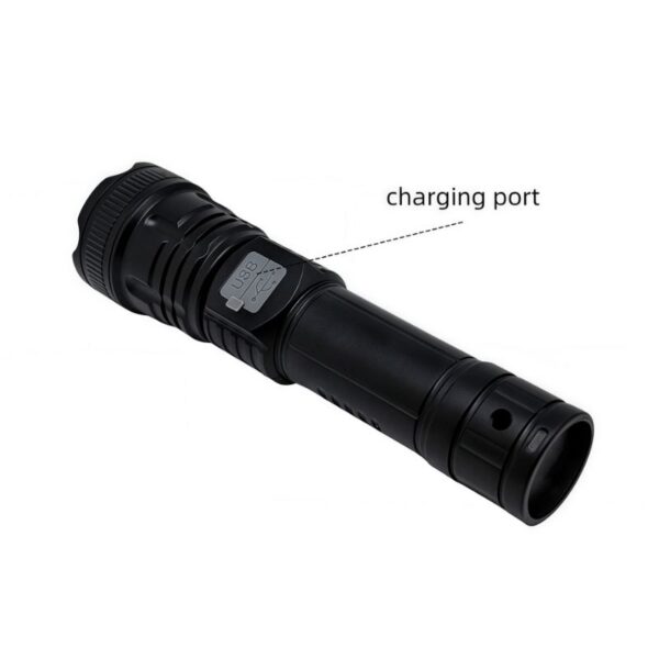 Telescopic Flashlight with USB-C Power Bank & Telescopic Zoom - 150Lm