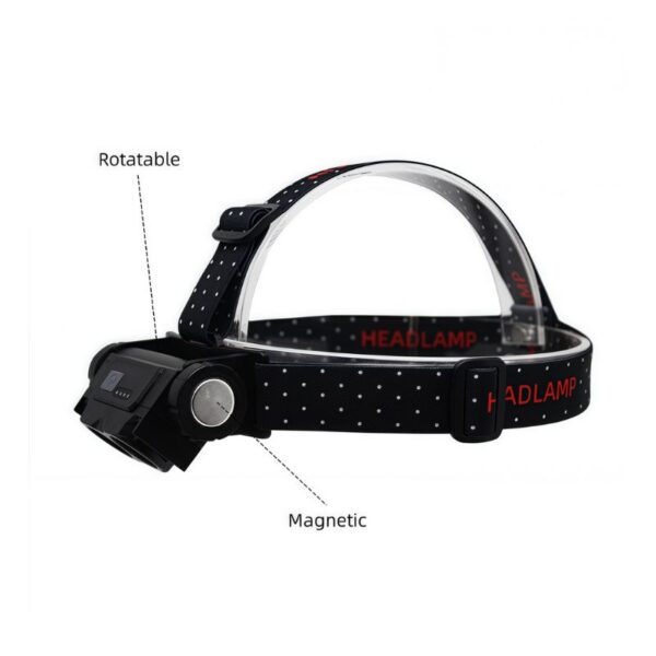 Professional Fishing Head Torch - Hands-Free LED Headlamp & Worklight, USB Rechargeable - Image 3
