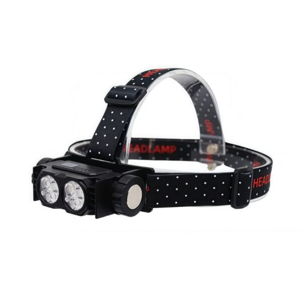 Professional Fishing Head Torch - Hands-Free LED Headlamp & Worklight, USB Rechargeable