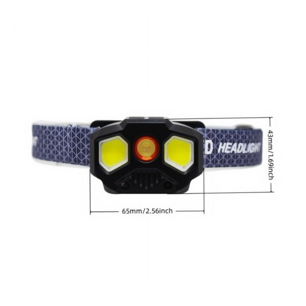 Best Headlamp for Fishing | 45° Adjustable - Green COB, USB-C Rechargeable - Image 2