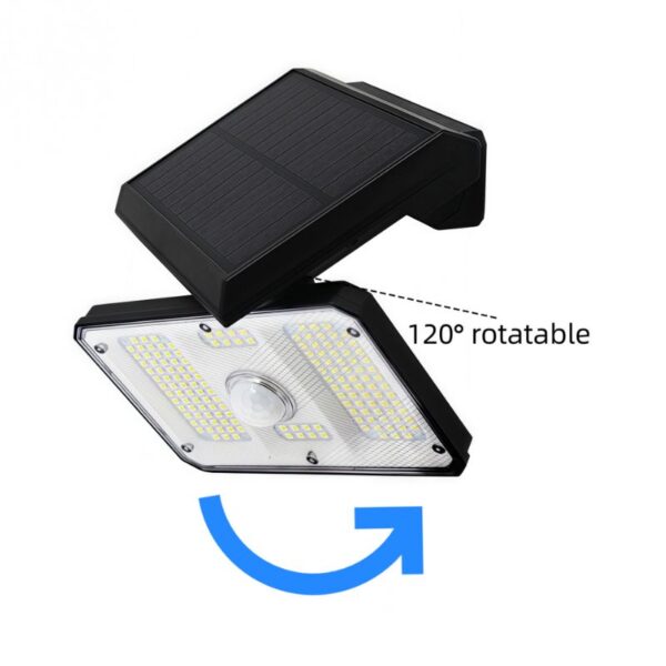 Solar Powered Garden Lanterns with Motion Sensor | 500 Lm, Adjustable Head - Image 6