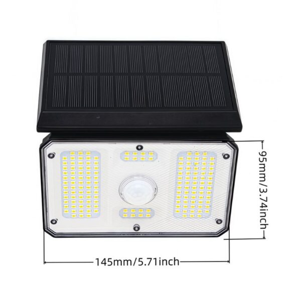 Solar Powered Garden Lanterns with Motion Sensor | 500 Lm, Adjustable Head - Image 2
