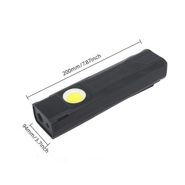 Workshop Mechanic Work Light - Compact 3‑in‑1 Torch with Magnet, Hook & USB‑C Charging