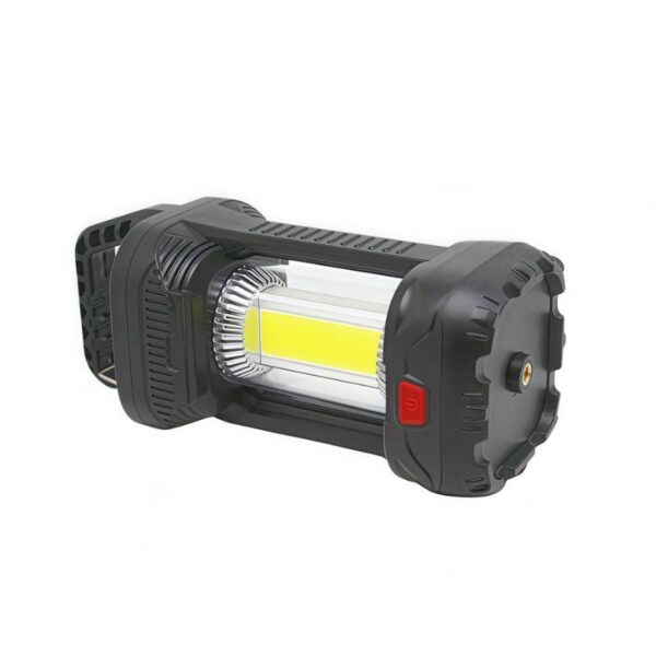 High-powered portable LED work light with rechargeable battery, durable design, and adjustable brightness for construction, outdoor, and industrial lighting applications.