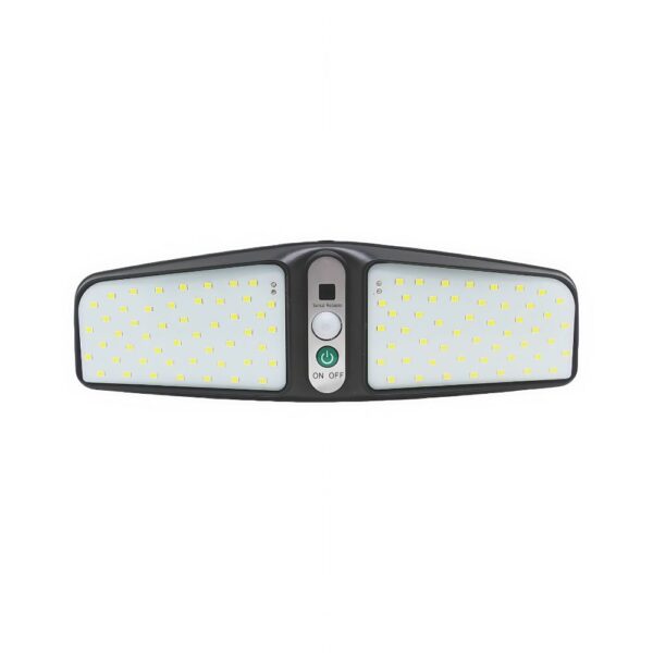 Energy-efficient LED solar motion sensor light with adjustable settings for outdoor security and illumination. Rechargeable, eco-friendly, perfect for gardens, pathways, and home security.