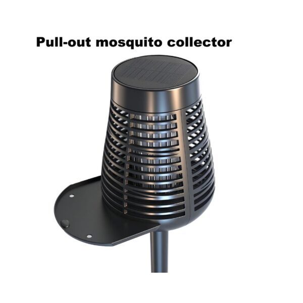 Pull-out mosquito collector with compact, modern design for outdoor pest control, featuring a durable black finish and easy-to-remove collection tray. Ideal for eliminating mosquitoes effectively.