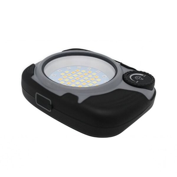 Bright LED headlamp with adjustable dial for outdoor, camping, and hiking activities, lightweight and durable for reliable illumination in dark environments.