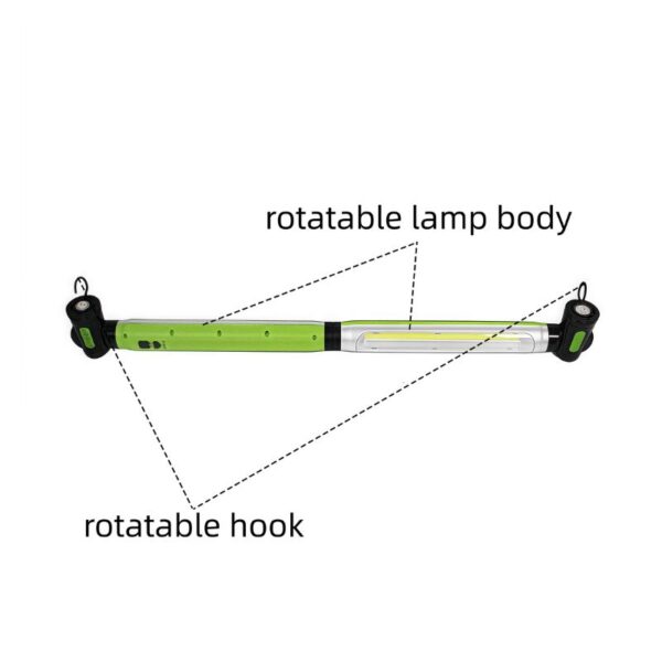 Rotatable lamp body with adjustable lighting, flexible design for dental or medical use, featuring a rotatable hook and lamp, ideal for precise illumination in healthcare settings.