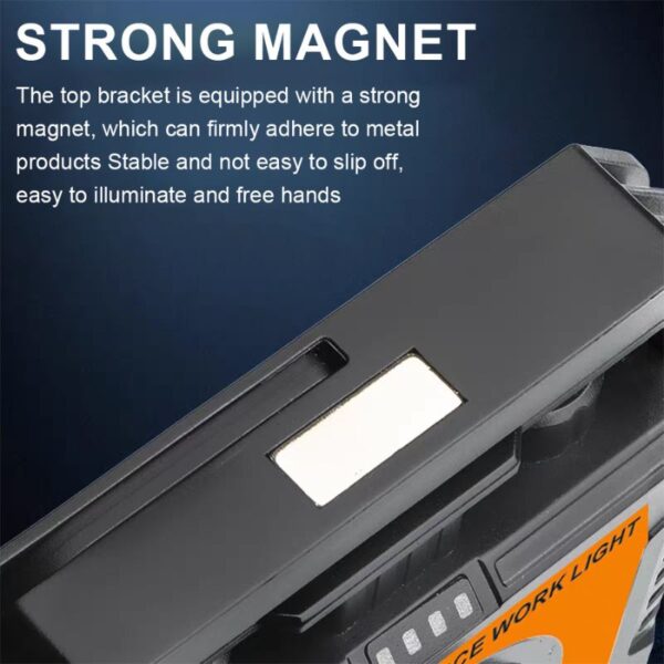 Solar‑Powered Dual Light Work Light with Hook