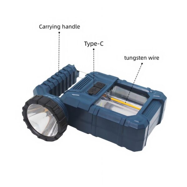 Hybrid Triple‑Light, USB‑C Rechargeable, Hook‑Mount for Fast‑Site Illumination