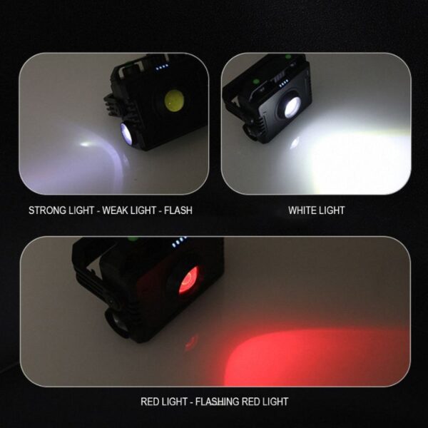 Solar‑Powered Dual Light Work Light with Hook