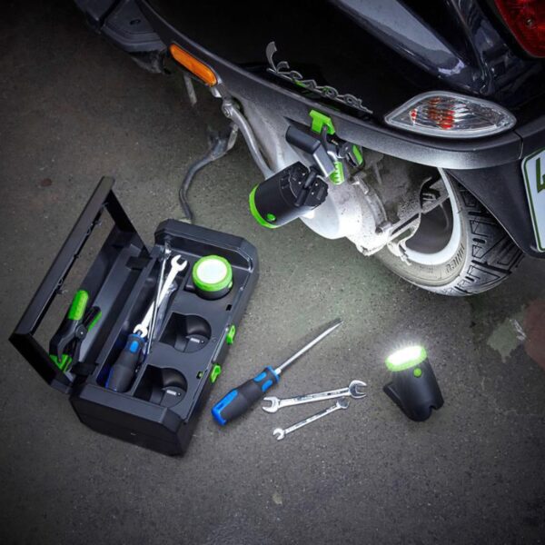 A portable inspection light kit - modular, magnetic, and OEM-ready for dependable on-the-go lighting.