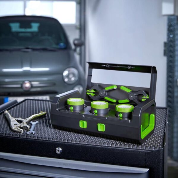 A portable inspection light kit - modular, magnetic, and OEM-ready for dependable on-the-go lighting.