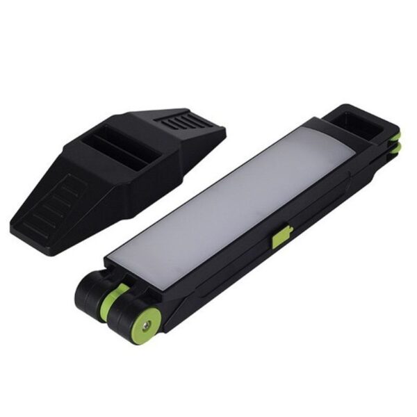 Adjustable laser level with tripod for professional construction and interior decorating projects.