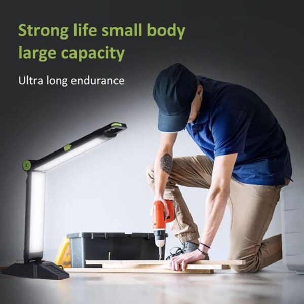 High-performance LED work light for woodworking and crafts, providing bright, energy-efficient illumination for small projects and detailed tasks.