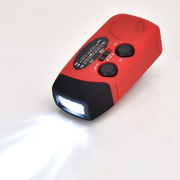 Solar Crank Radio | AM/FM/NOAA, Power Bank & LED Flashlight