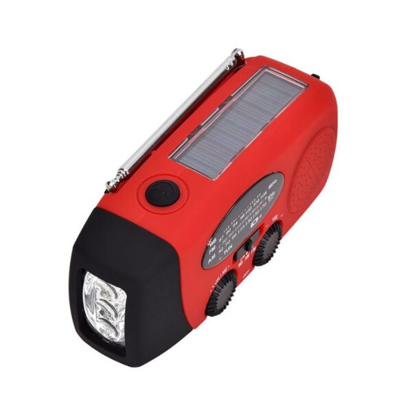 Solar Crank Radio | AM/FM/NOAA, Power Bank & LED Flashlight