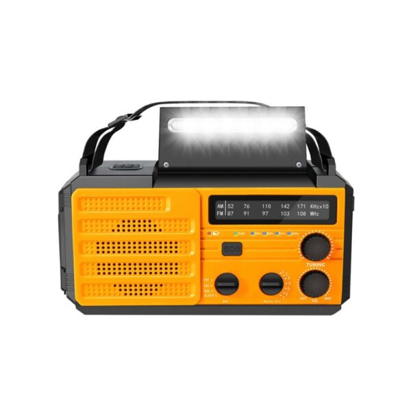 Emergency Radio Flashlight Hand Crank | 8000mAh Power Bank, NOAA, SOS Alarm