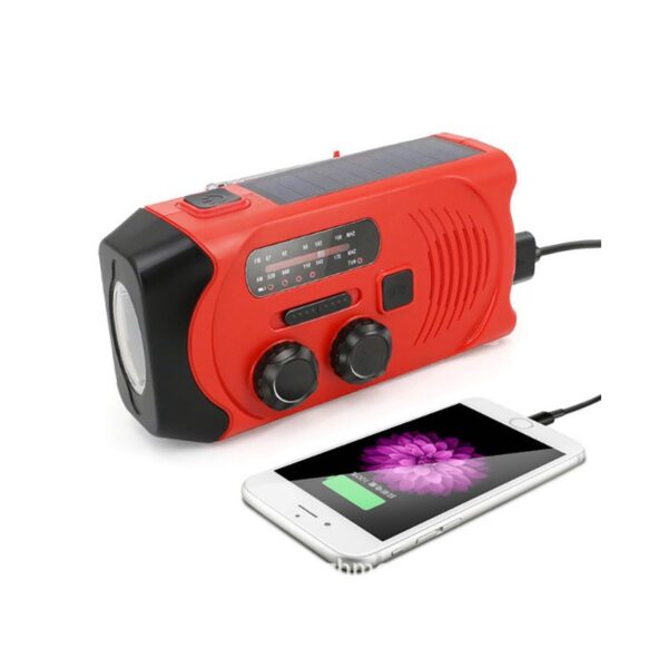 Emergency Radio and Light | 2000mAh Power Bank, NOAA, SOS Alarm