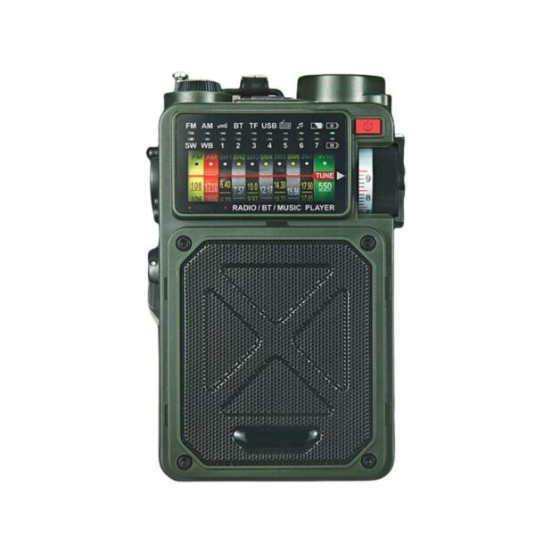 Multifunction Emergency Radio | 4000mAh Power Bank, Bluetooth, All-Band Radio, Compass & SOS