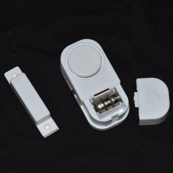 Wireless Alarm for Windows and Doors | 90dB Magnetic Sensor, Tool-Free Installation