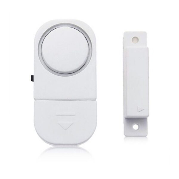 Wireless Alarm for Windows and Doors | 90dB Magnetic Sensor, Tool-Free Installation