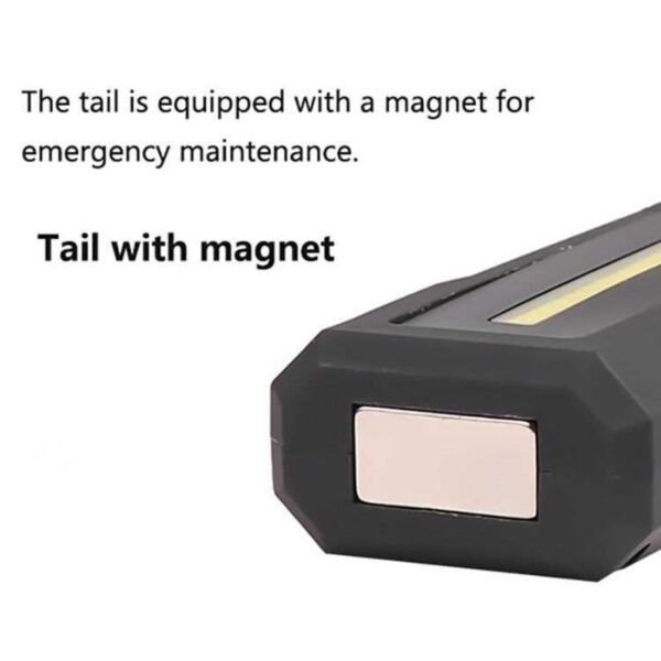 Magnetic tail for emergency maintenance on electronic devices and tools.