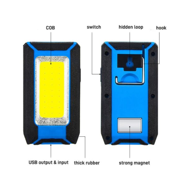 Small but mighty - a rechargeable LED inspection lamp with magnet and power‑bank capability