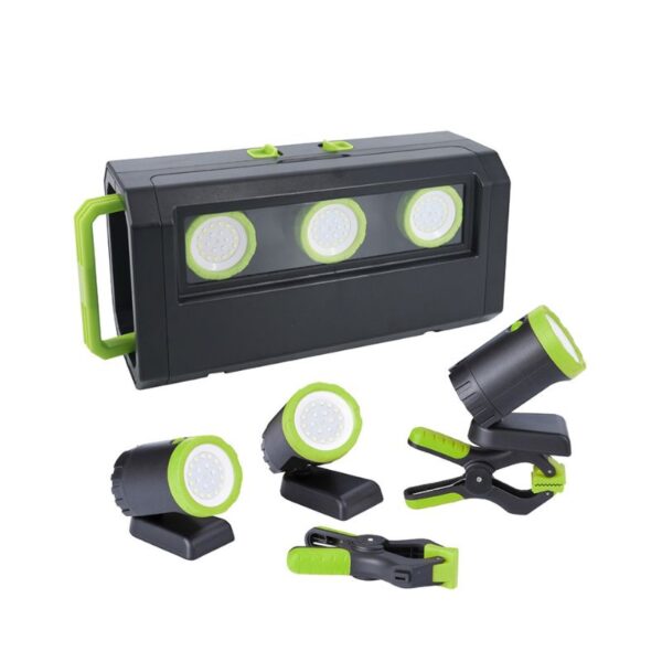 A portable inspection light kit - modular, magnetic, and OEM-ready for dependable on-the-go lighting.