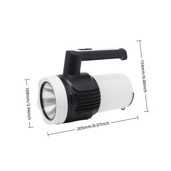 150m Beam 5W Camping Light | 4.5H Dual Lighting & Infinite Dimming | Type-C Portable 355g ABS+PP Design
