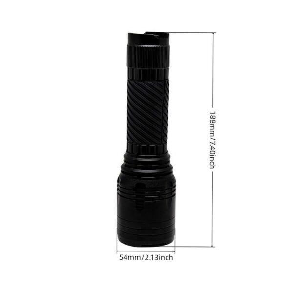 Hiking Flashlight | 2000LM, Zoomable, Multi-Mode, IP44, Aluminum Alloy
