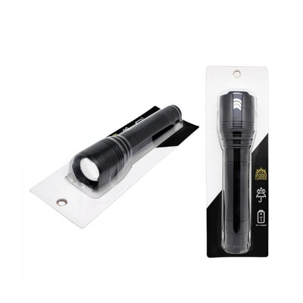 Best Outdoor Flashlight | 2000LM, Zoomable, Multi-Mode, IP44, 9xAA Power