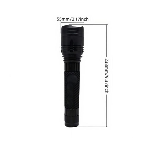 Best Outdoor Flashlight | 2000LM, Zoomable, Multi-Mode, IP44, 9xAA Power