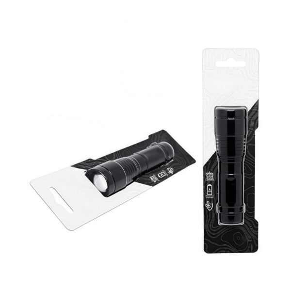 Telescopic Zoom Flashlight | 350LM, Adjustable Focus, Multi-Mode, IP44