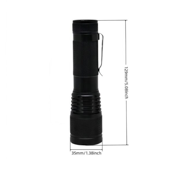 Telescopic Zoom Flashlight | 350LM, Adjustable Focus, Multi-Mode, IP44