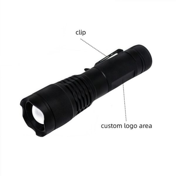 Telescopic Zoom Flashlight | 350LM, Adjustable Focus, Multi-Mode, IP44