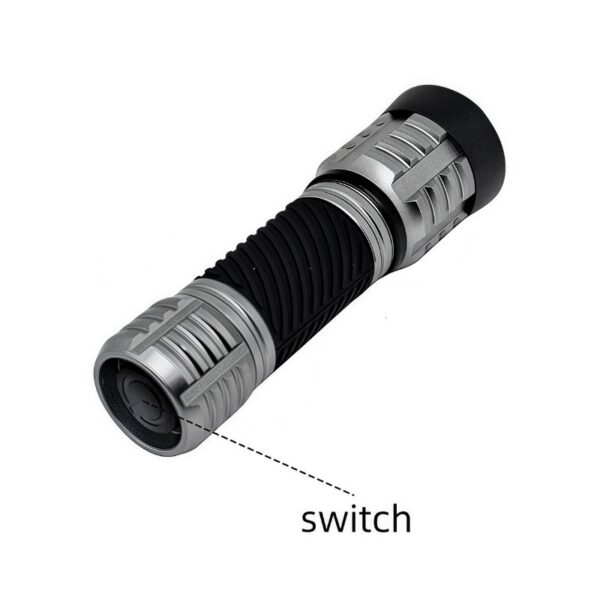 Shockproof Flashlight | 350LM, Compact Zoom, Dual-Material Build, IP44